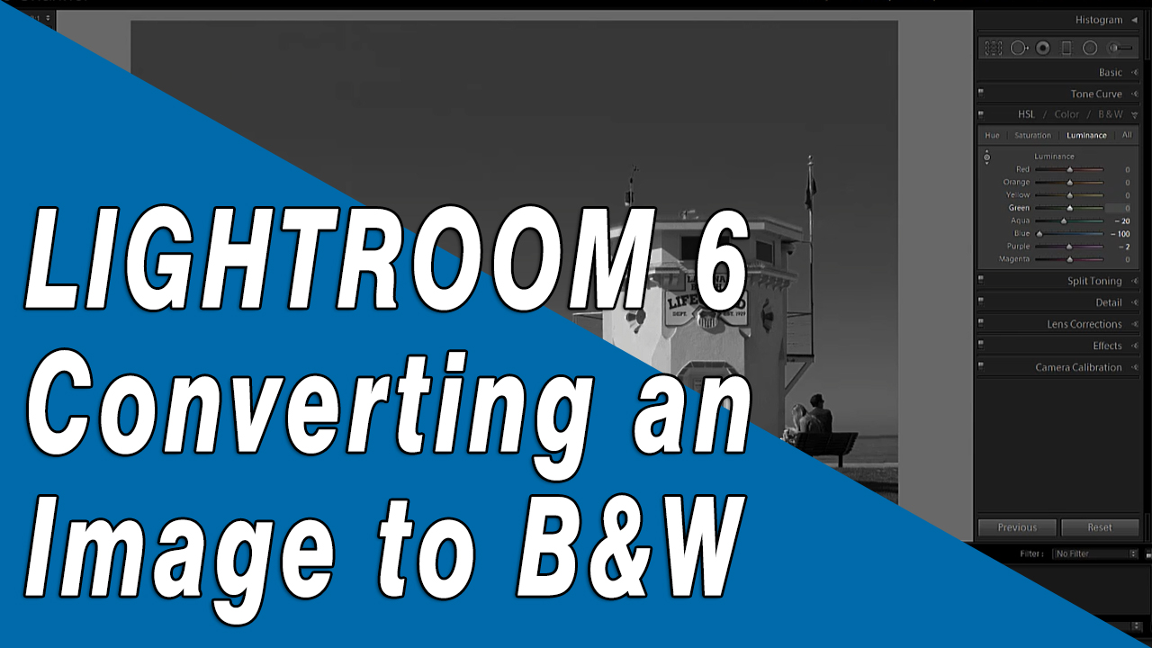 How to convert a color photo to b&w